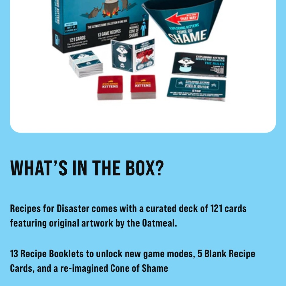 Exploding Kittens Recipes for Disaster Card Game - Picture 7 of 9